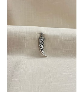 FİL DİŞİ DESEN MODEL 925 AYAR GÜMÜŞ KOLYE UCU