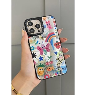 IPhone 12 Pro Max İle Uyumlu Aynalı Telefon Kılıfı – Şok Darbe Koruması, Çizilmez Ayna Kapak, Kamera Koruyucu Kapak, Kadın ve Erkek için Şık Koruyucu Kılıf (çıplakMuz)