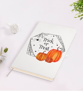 BK Gift Halloween Trick or Treat Tasarımlı Beyaz Defter-2
