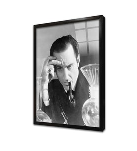 Sherlock Holmes Posteri Çerçeveli Cam Tablo