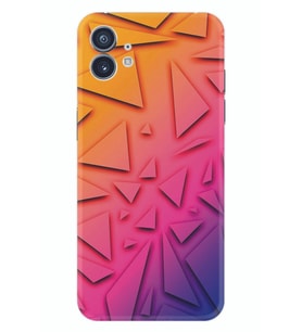 Nothing Phone 2 Kılıf Silikon Desen Özel Seri Üçgenler 1635