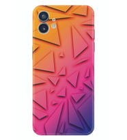 Nothing Phone 2 Kılıf Silikon Desen Özel Seri Üçgenler 1635
