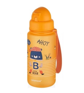 UZSPACE MATARA TRITAN SOFT TOUCH PİPETLİ 3024 400 ML DYNAMIC ORANGE-BEAR