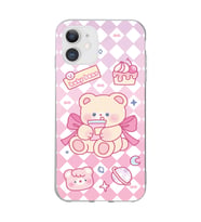 Iphone 11 Uyumlu Happy Bear Tasarımlı Şeffaf Telefon Kılıfı