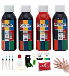 Perfection Hp Deskjet D2560 / D2660 / D5560 Yazıcı Uyumlu Kartuş Dolum Seti 4 x 100 ML