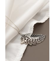 ELLİE DÖVMELİ GÜMÜŞ KOLYE (Gümüş)