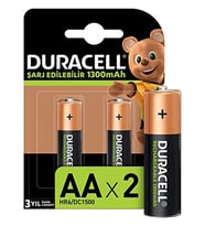 Duracell Duracell Original Aa Kalem Pil Şarj Edilebilir 1300MAH Pil 2li