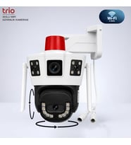 Trio TR-WX259 Wifi Dış Mekan Güvenlik Kamerası 3 Görüntü Çift Lens PTZ Takip Sistemli
