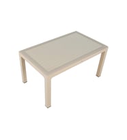 Mandella 90x150 Elit Rattan Masa (Camlı) ÇÖLBEJİ