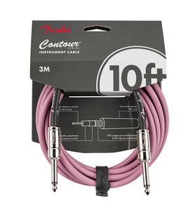 Fender 0990571166 Contour Serisi Burgundy Mist Enstrüman Kablosu (3m) Şık Burgundy Mist Renk Dayanıklı Dış Kaplama ve Net Sinyal