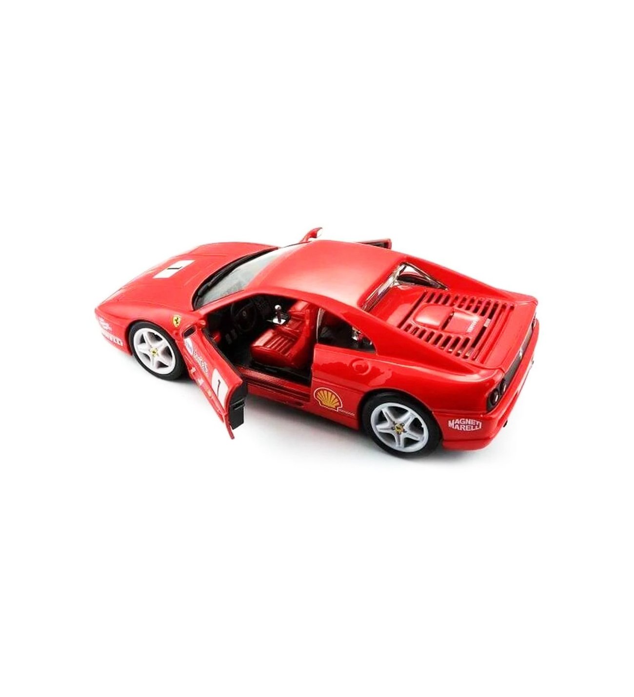 Hem Oyuncak Hem Koleksiyon: 1:24 Ferrari F355 Challenge Metal Araba