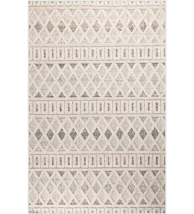 Eliana Home Baskılı, Yıkanabilir Kaymaz Taban Salon Halısı LNA0534 100x150 cm (Bej)