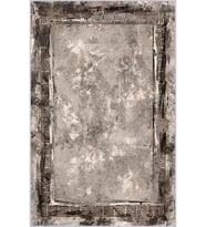Eliana Home Baskılı, Yıkanabilir Kaymaz Taban Salon Halısı LNA0334 100x150 cm (Kahverengi)