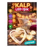 Kalp Şeklinde LED Neon Dekoratif Işık Romantik Oda ve Duvar Lambası