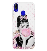Reeder P13 Blue Kılıf Desenli Silikon Audrey Glue