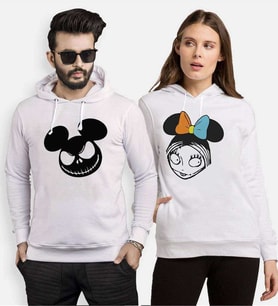 Tshirthane Mause Jack Mause Ölügelin Sevgili Kombinleri Kapüşonlu Kombini (Tek Ürün Fiyatıdır.)