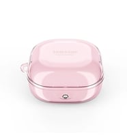 Microsonic Samsung Galaxy Buds Pro Kılıf Askı Aparatlı Tranparan Silikon Pembe