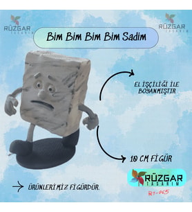 Bim Bim Bim Bim Sadim Tung Tung Sahur Karakteri 10 Cm Figür