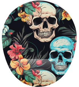 Kuru Kafa Çiçek Bilek Destekli Mouse Pad