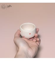 Kalpli Espresso Fincanı, El Yapımı Fincan, Seramik Kahve Fincanı, 80 Ml. Fincan, Espresso Fincanı