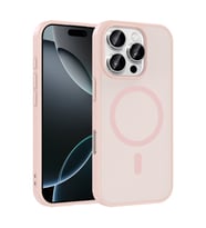 iPhone 16 Pro Kılıf M-safe Şarj Özellikli Babet Kılıf (Pembe)
