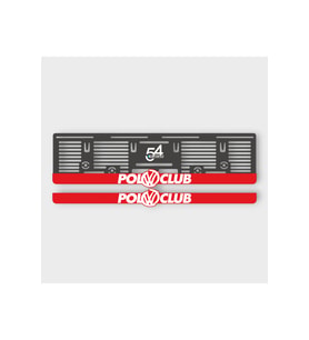 VOLKSWAGEN POLO CLUP KABARTMALI PLEKSİ ARABA PLAKALIĞI