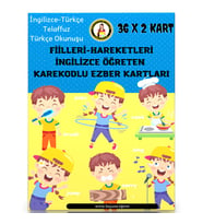 İngilizce Fiilleri Öğreten Karekodlu Kartlar