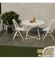 Porsima 1177 Bahçe Balkon Teras Banyo Paspası 18li Zemin Karosu Latte