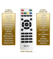 AKILLI PROJEKSİYON KUMANDA UNIVERSAL TÜM MODELLERE UYUMLU V4 RK-41