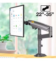 NB H100 22 -35inç Monitör Tutucu Kol Amortisörlü Vesa Monitör Standı (Siyah)