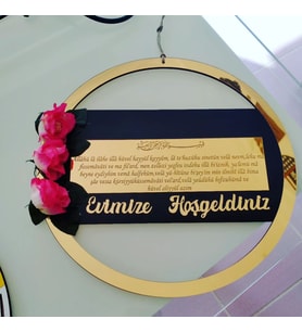 EV KAPI SÜSÜ   AYNALI PLEKSİ   KİŞİYE ÖZEL -3