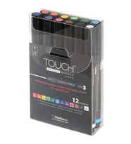 TOUCH OPAQUE SU BAZLI MARKER KALEM 0.8-1.3mm - FINE PACK 12 RENK -SH8615003-2002