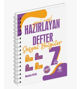 Çanta 7. Sınıf Sosyal Bilgiler Hazırlayan Defter Maarif Model