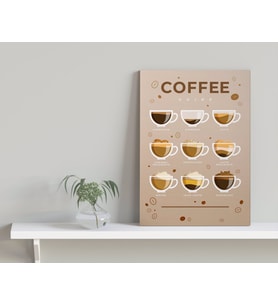 BK Home Coffee Tasarımlı Kanvas Tablo-13