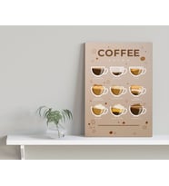 BK Home Coffee Tasarımlı Kanvas Tablo-13