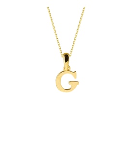 14 Ayar Altın G Harfi Kolye 1,49 gr