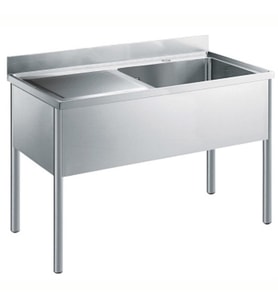 Electrolux Professional Tek Evyeli Tezgah (500x600x300mm), Damlalığı Solda - 1400mm LG1416SXEN
