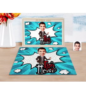 BK Gift Kişiye Özel Evin Reisi Karikatürlü 1000 Parça Profesyonel Puzzle-2