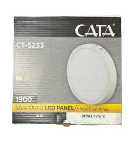 Cata CT-5233 18W 6400K (Beyaz Işık) Sıva Üstü Led Panel 