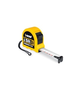 Prizmatik Metal Şerit Metre 5x25 Çift Stop, Dayanıklı ve Hassas Ölçüm