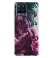 8 8 Pro Kılıf Desenli Silikon Pink Green Cloud 1306