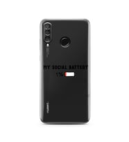 Huawei P30 Lite Uyumlu Baskılı Yumuşak Silikon Şeffaf Telefon Kılıfı