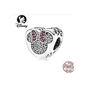 Disney Minnie Mouse Kalp Zirkon Taş Model Charm