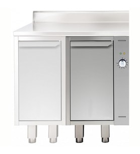 Electrolux Professional Sıcaklık Dolabı, Alt Ünite, 1 + 1 Çarpar Kapılı, Pass-thru, 500 Mm - Modular Line TERPE5DA