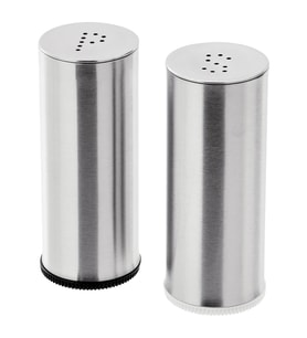 IKEA PLATS paslanmaz çelik 7 cm tuzluk-karabiberlik 2 parça