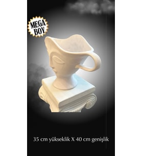 Fu Glowis Dev Boy Antik Heykel Figürlü Heykelde Kokulu Dekoratif Mum Hediyelik Ev Dekoru  Özel Seri