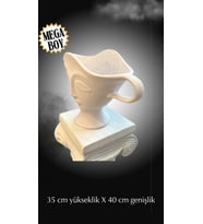 Fu Glowis Dev Boy Antik Heykel Figürlü Heykelde Kokulu Dekoratif Mum Hediyelik Ev Dekoru  Özel Seri