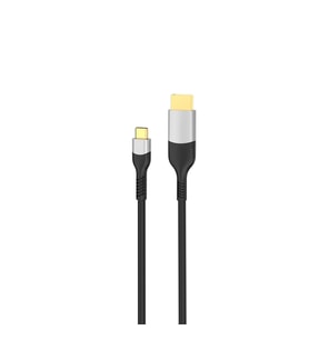 Zore QG08 8K 60 Hz Görüntü Kalitesi Type-C to Display Port Kablo 1.8m (Gri)