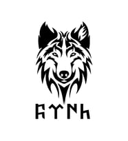 Göktürkçe Türk Yazı ve Kurt Modifiye Araba Oto Sticker