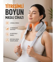 Boyun Masaj Aleti Biyonik Yoğurma Teknolojili 1800mah Şarjlı